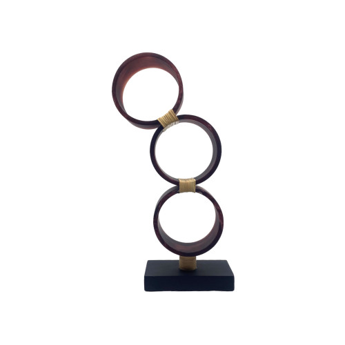 35 cm Triple Ringga Resin Object