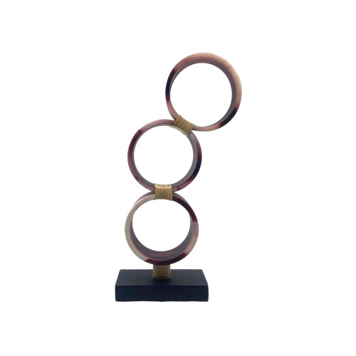 35 cm Triple Ringga Resin Object