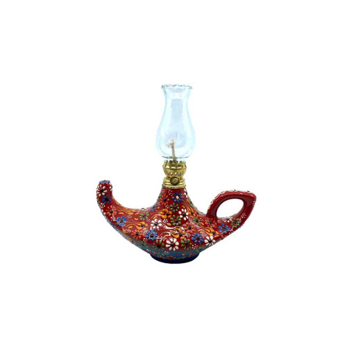 Lace Pattern Oil Lamp