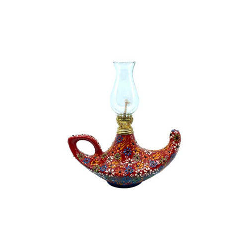 Lace Pattern Oil Lamp